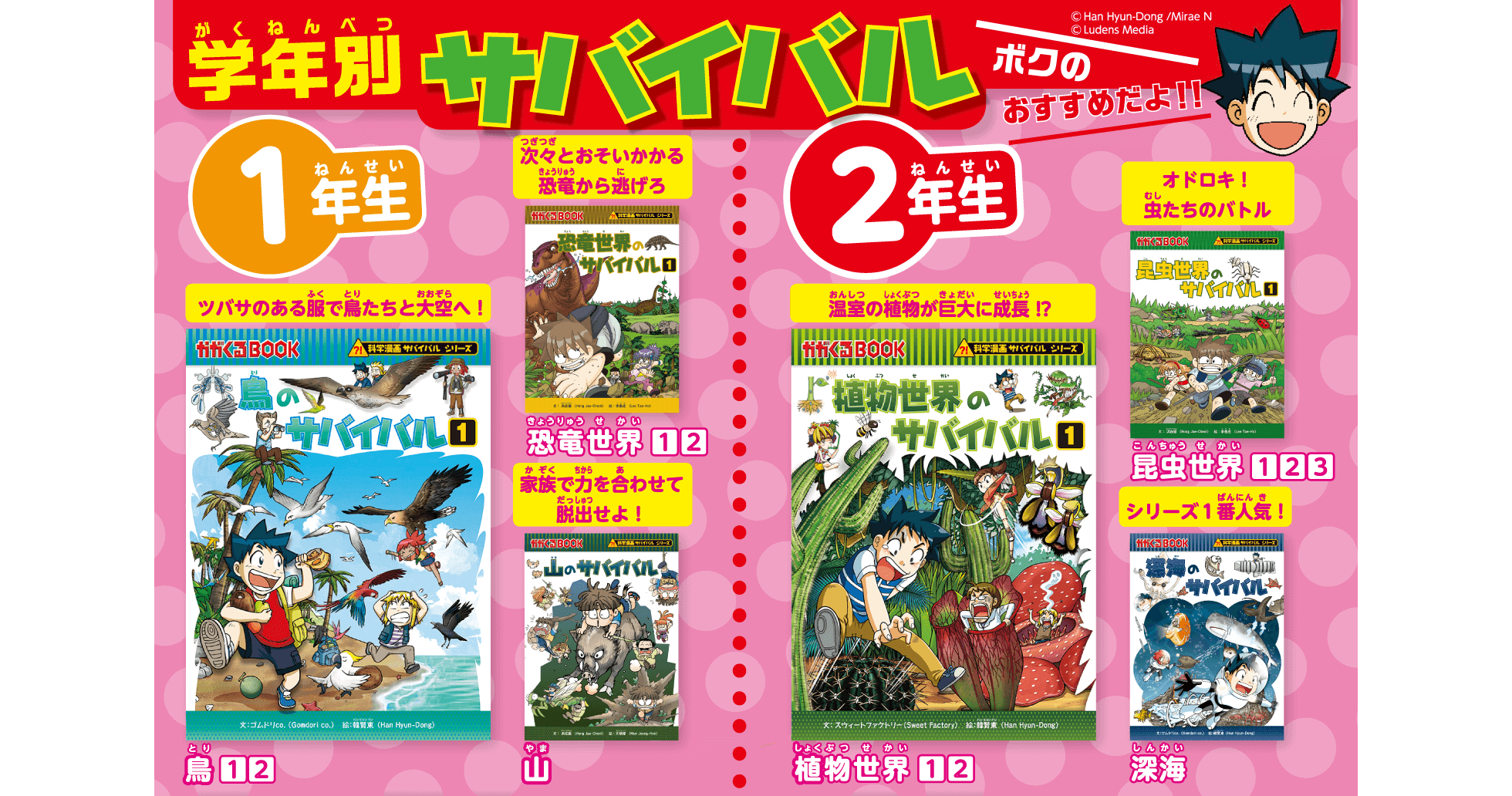 学年別サバイバル1年生、2年生